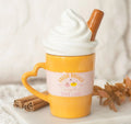 Mug automne à couvercle , latte citrouille et épices