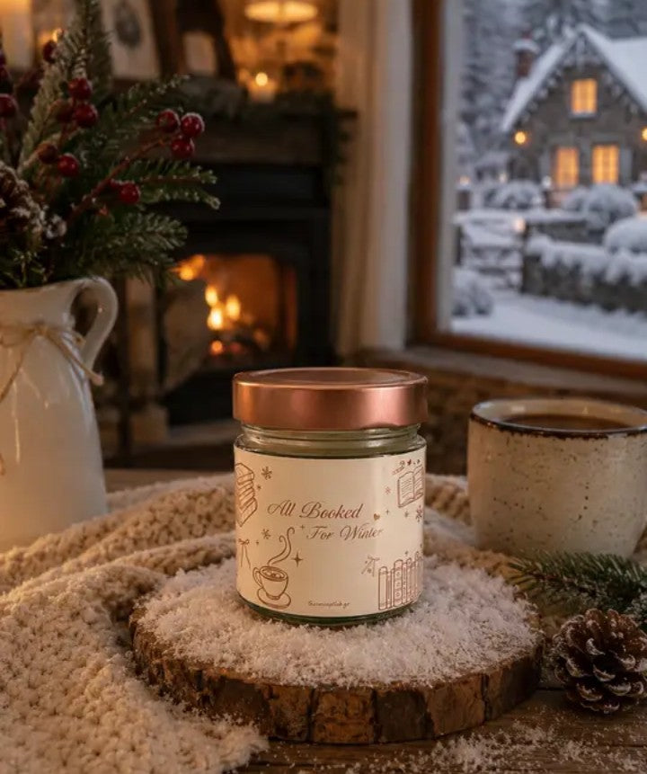 Bougie Bookish. Prête pour l'hiver