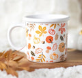 Mug feuilles et citrouilles